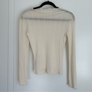 & other stories wool mock neck knit
